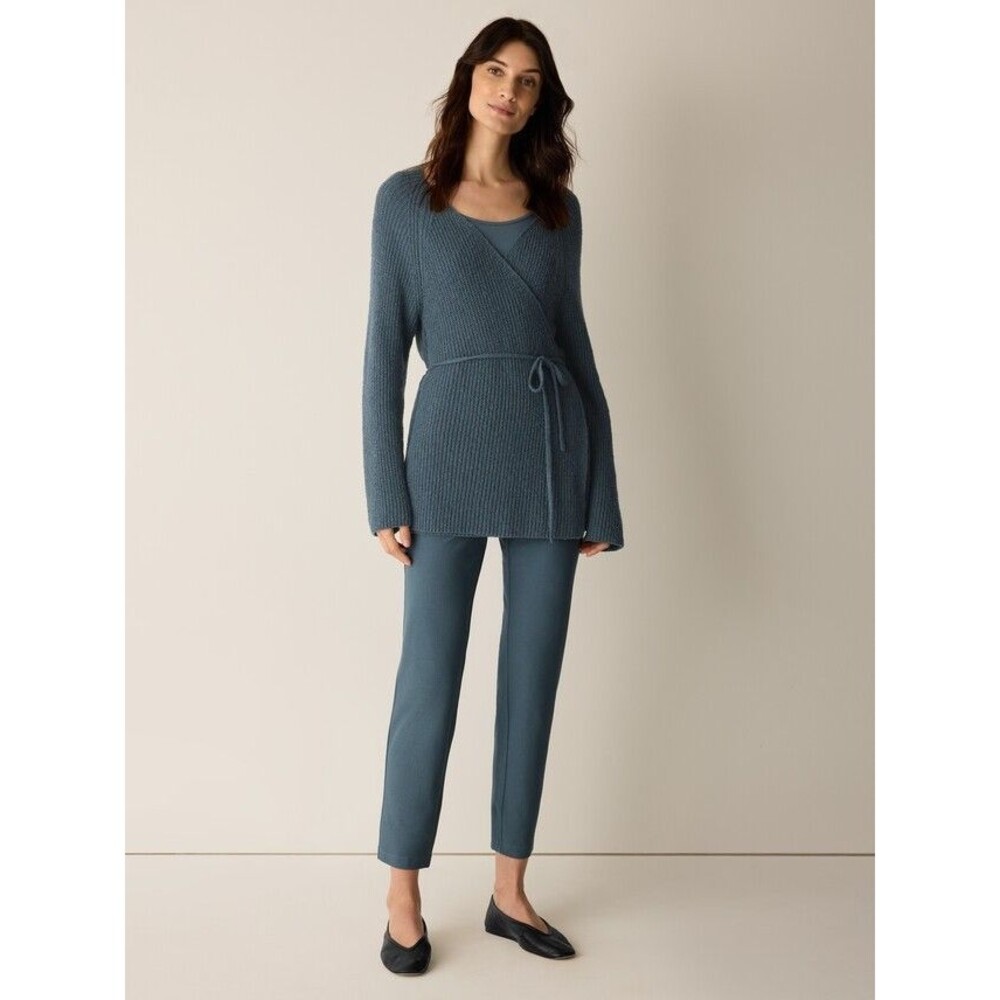 NWOT Eileen Fisher Eucalyptus Crepe Pant Slim Fit  Ankle Length Size XL